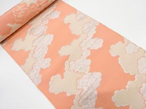 アンティーク　雲模様織り出し　八寸帯地反物